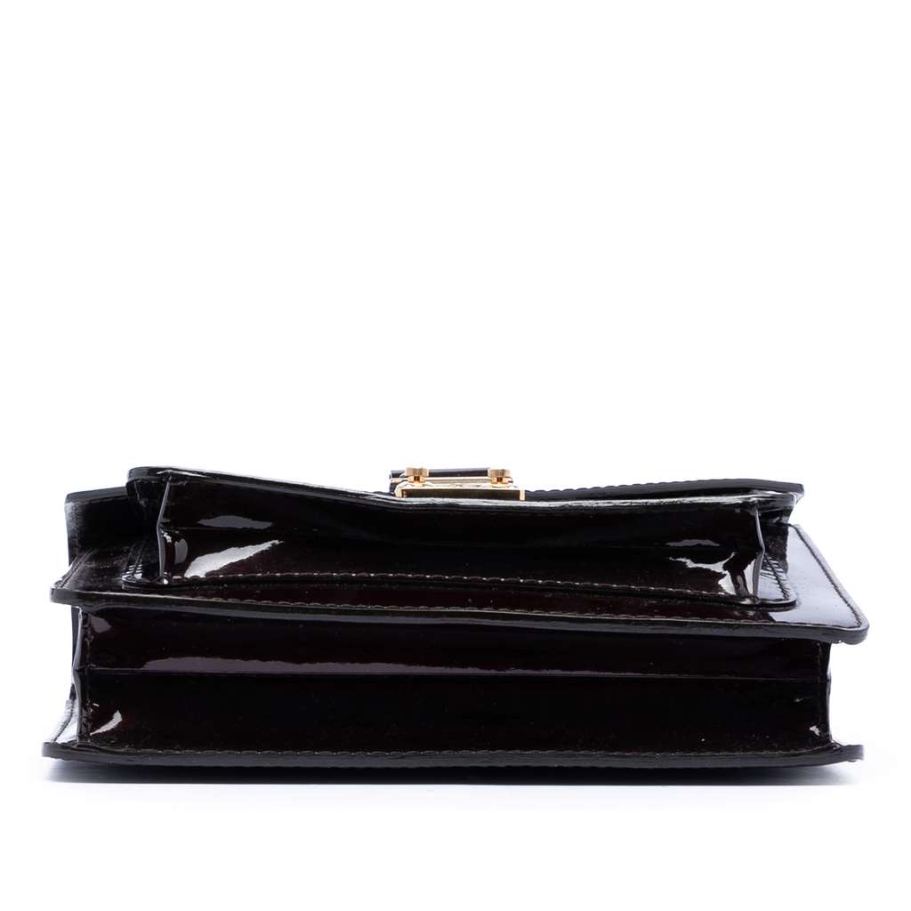 Louis Vuitton Vernis Monceau BB Purple Leather Good condition - Inside View