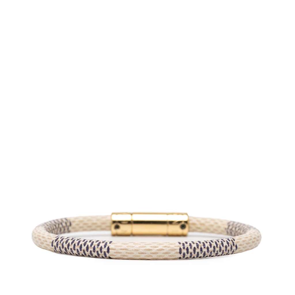 Louis Vuitton Damier Azur Keep It Bracelet White Good condition - Inside View
