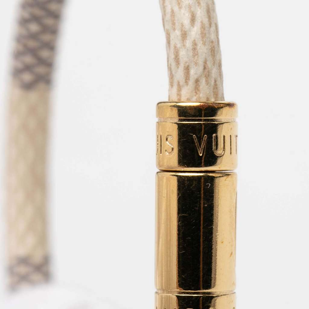 Louis Vuitton Damier Azur Keep It Bracelet White Good condition - Box View