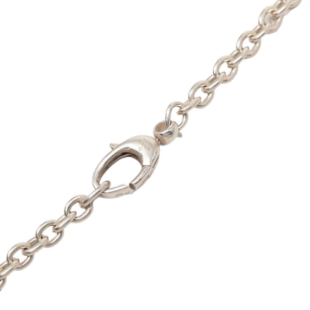 Gucci Sterling Silver Chain Necklace Silver Silver Good condition - Back View