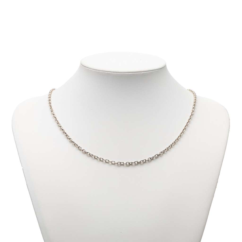 Gucci Sterling Silver Chain Necklace Silver Silver Good condition - Model View