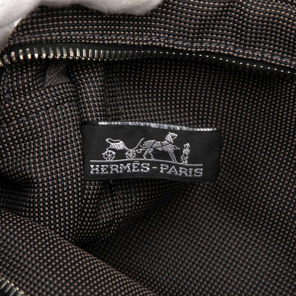 Hermès Canvas Herline PM Grey Canvas Good condition - Box View