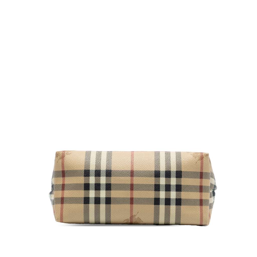 Burberry Haymarket Check Coated Canvas Handbag Beige Fair condition - Inside View