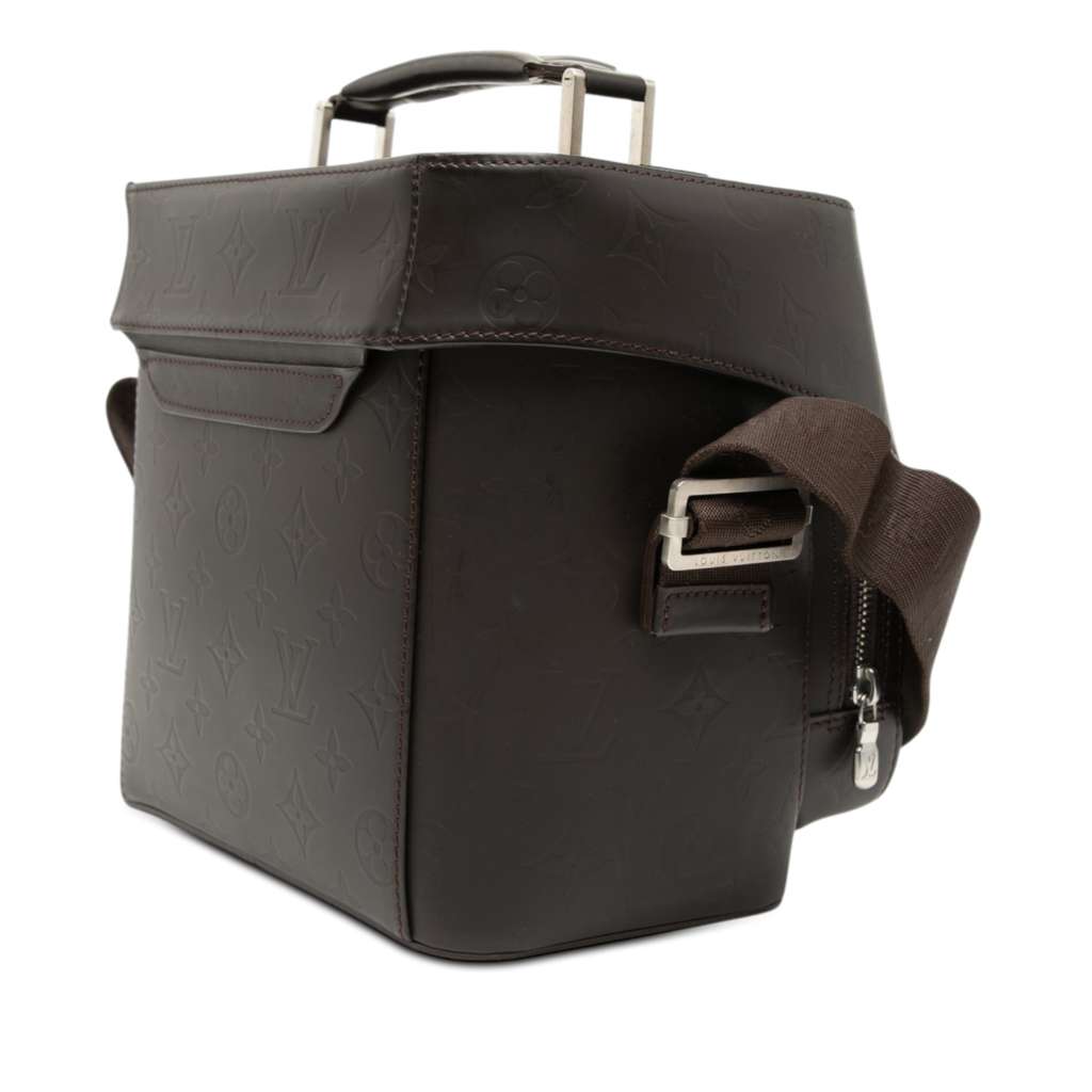 Louis Vuitton Monogram Glace Charly Brown Leather Very good condition - Back View