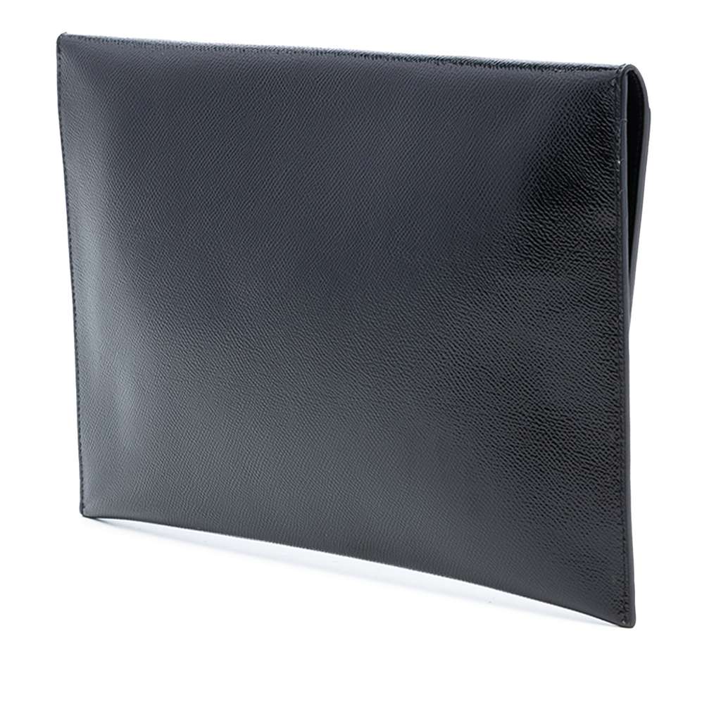 Burberry Leather Clutch Black Leather Good condition - Back View