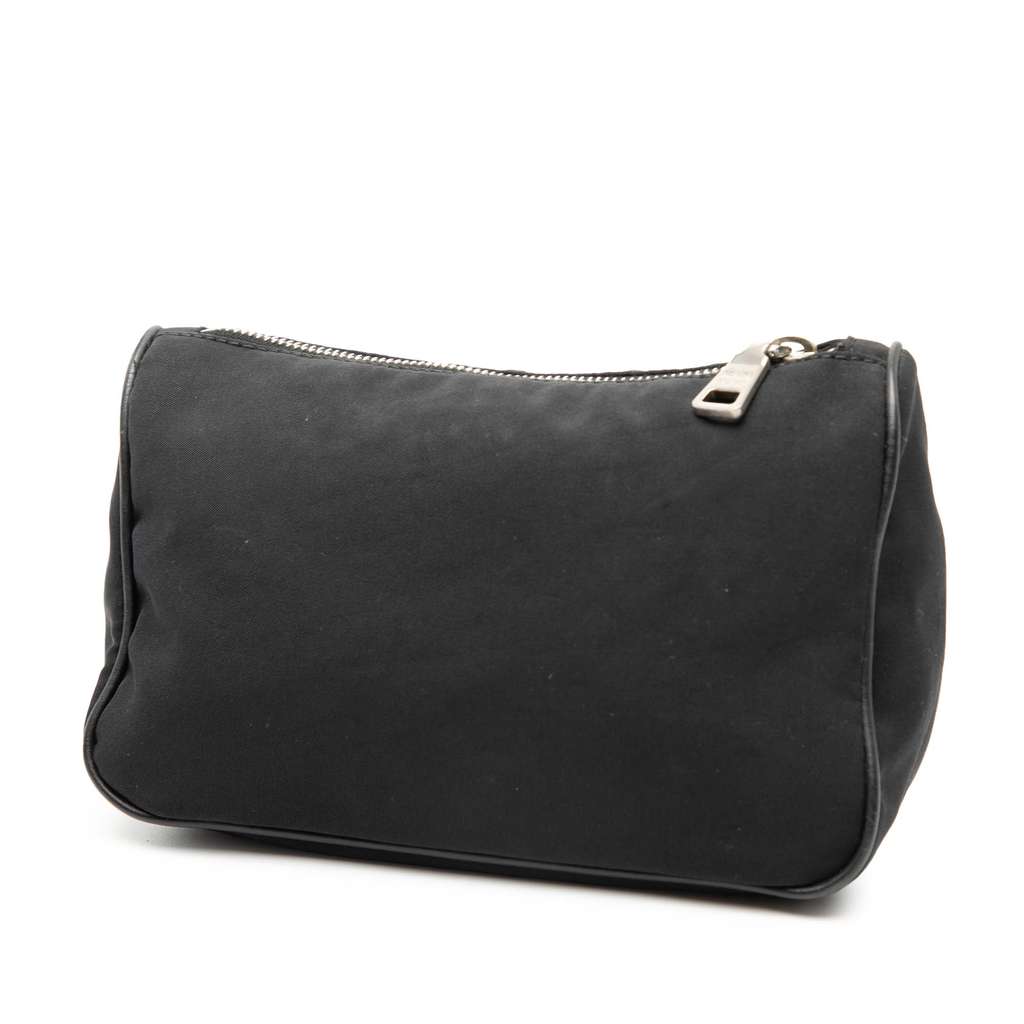 Prada Tessuto Zip Pouch Black Good condition - Back View