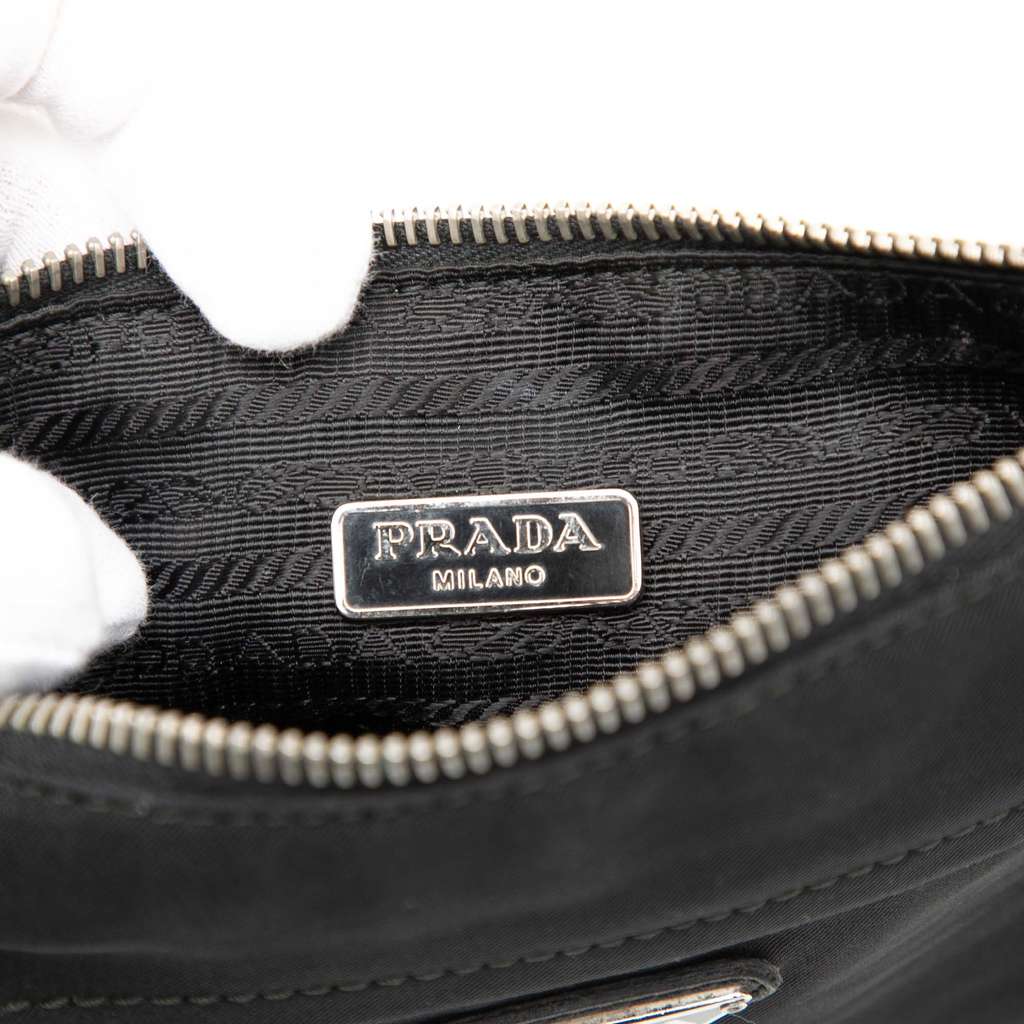 Prada Tessuto Zip Pouch Black Good condition - Box View