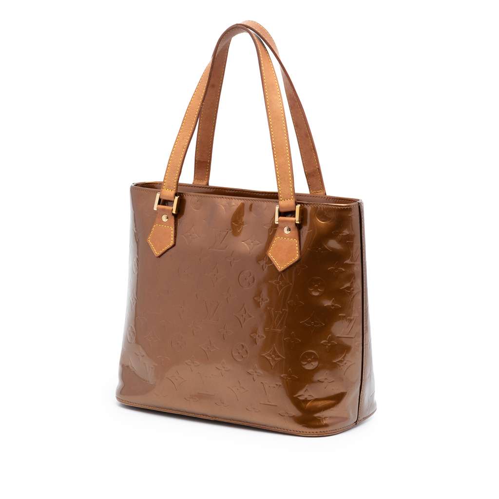 Louis Vuitton Monogram Vernis Houston Brown Leather Good condition - Back View