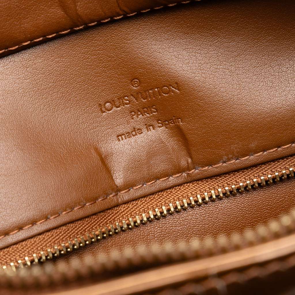 Louis Vuitton Monogram Vernis Houston Brown Leather Good condition - Box View