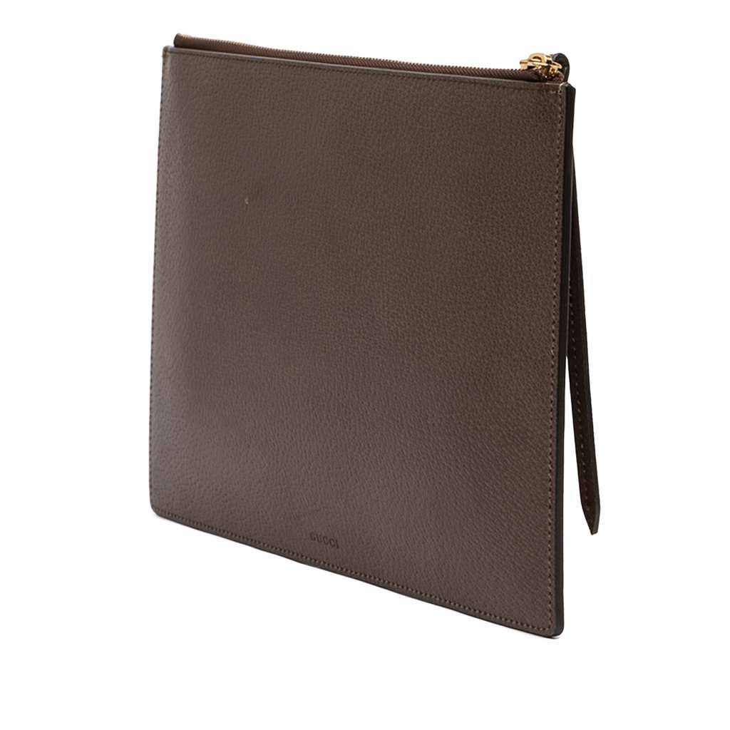 Gucci GG Supreme Bengal Clutch Beige Good condition - Back View