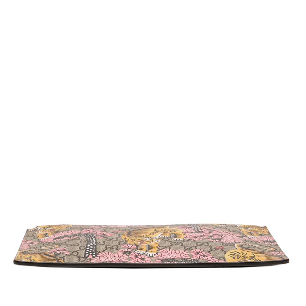Gucci GG Supreme Bengal Clutch Beige Good condition - Inside View