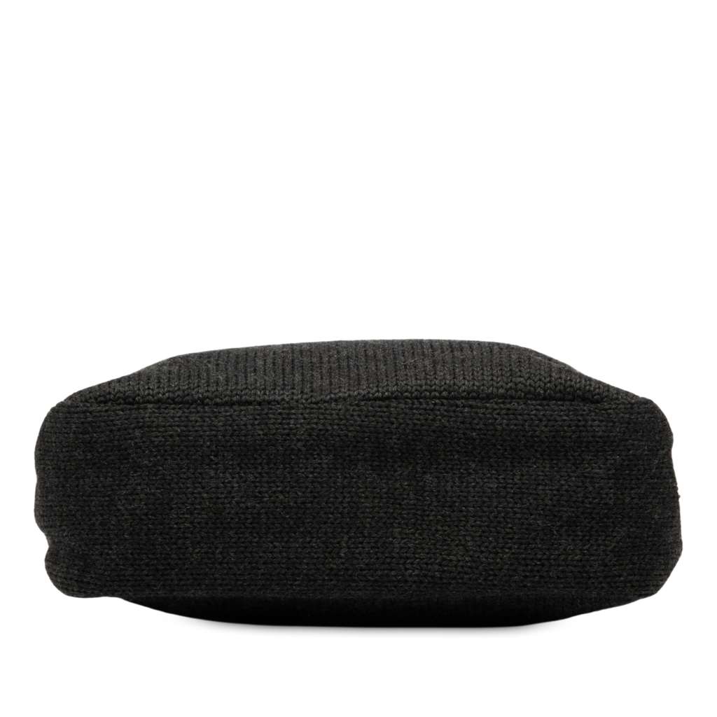 Prada Wool Tote Black Wool Good condition - Inside View