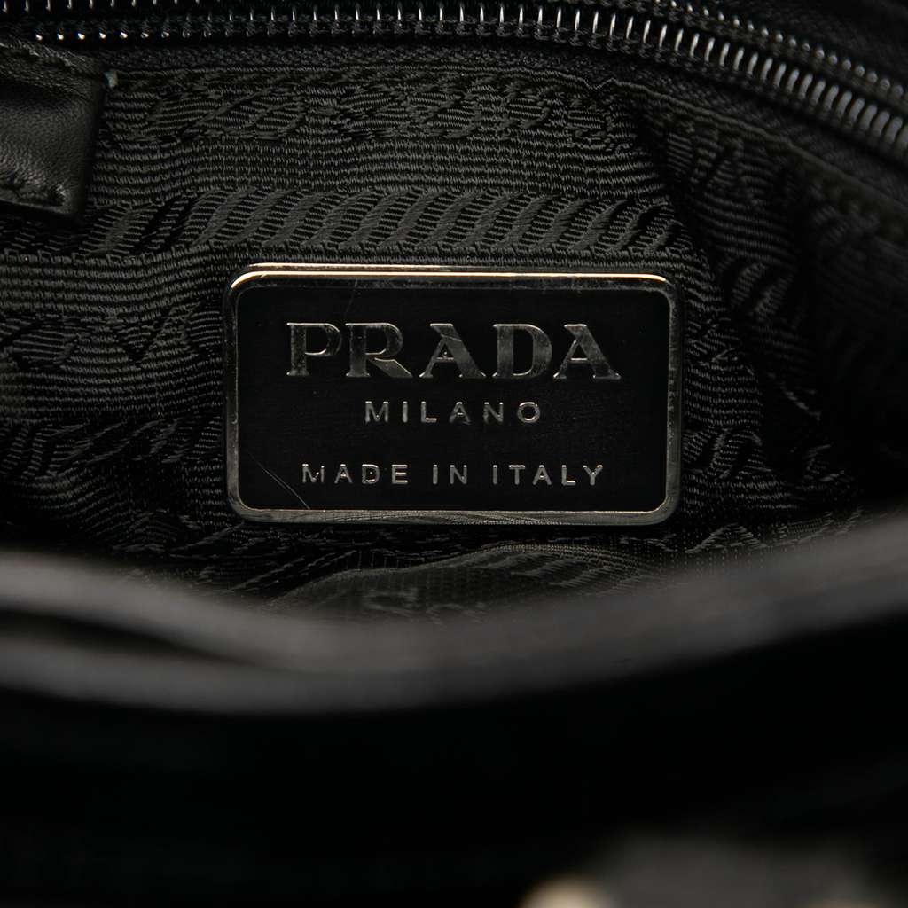 Prada Wool Tote Black Wool Good condition - Box View