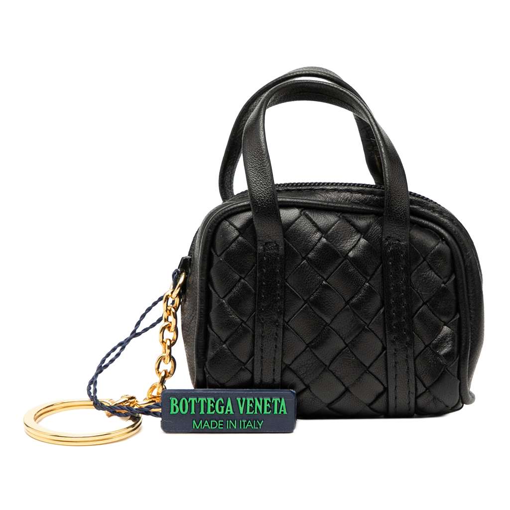 Bottega Veneta Nappa Intrecciato Pouch Key Holder and Bag Charm
