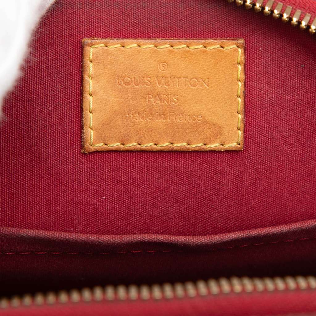 Louis Vuitton Monogram Vernis Alma BB Red Leather Fair condition - Box View