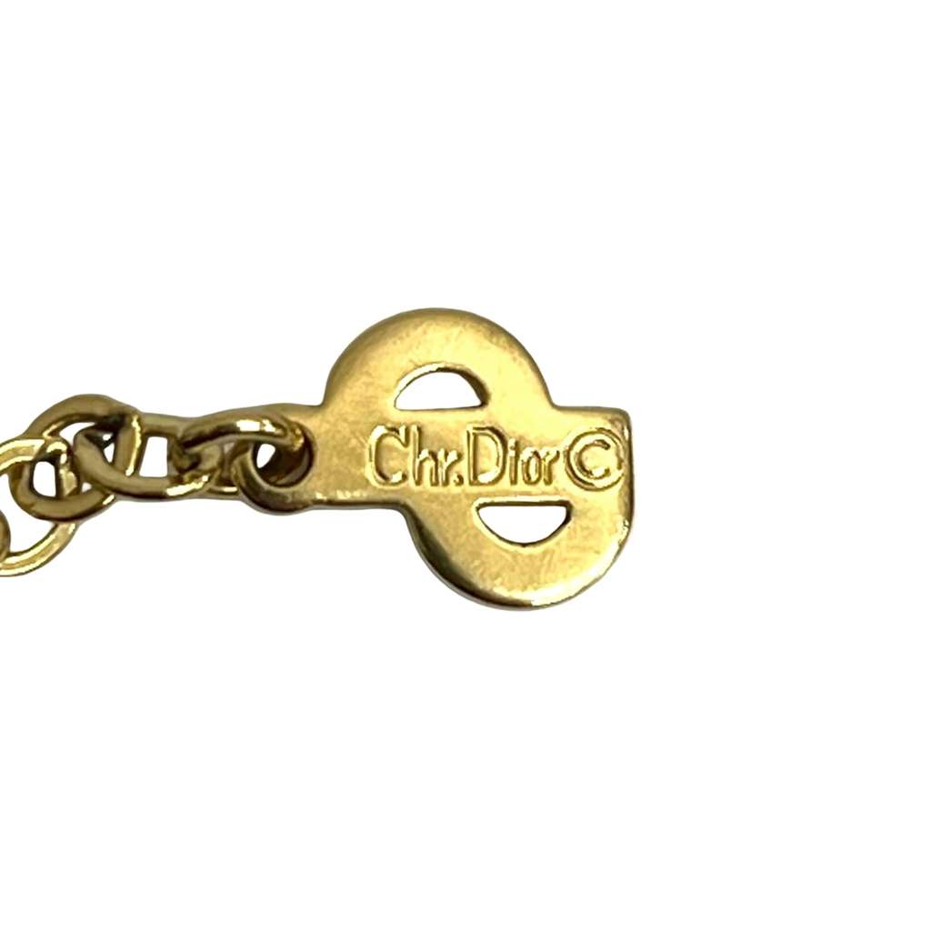 Dior Gold Plated CD Logo Pendant Necklace Gold Metal Good condition - Inside View