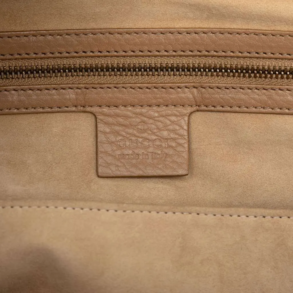 Gucci Medium Leather 1973 Handbag Brown Leather Very good - Box View