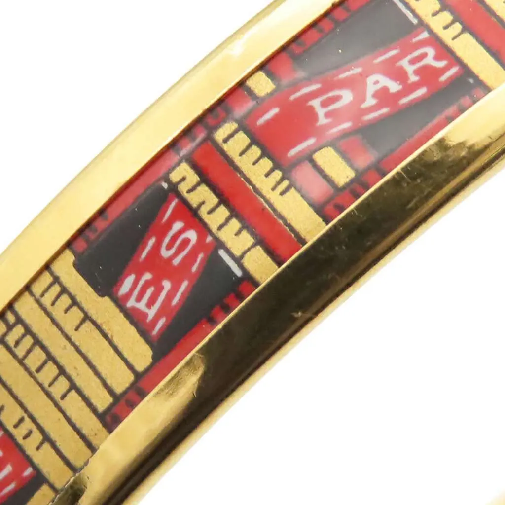 Hermès Narrow Emailles Enamel Bangle 62 Gold Very good - Box View