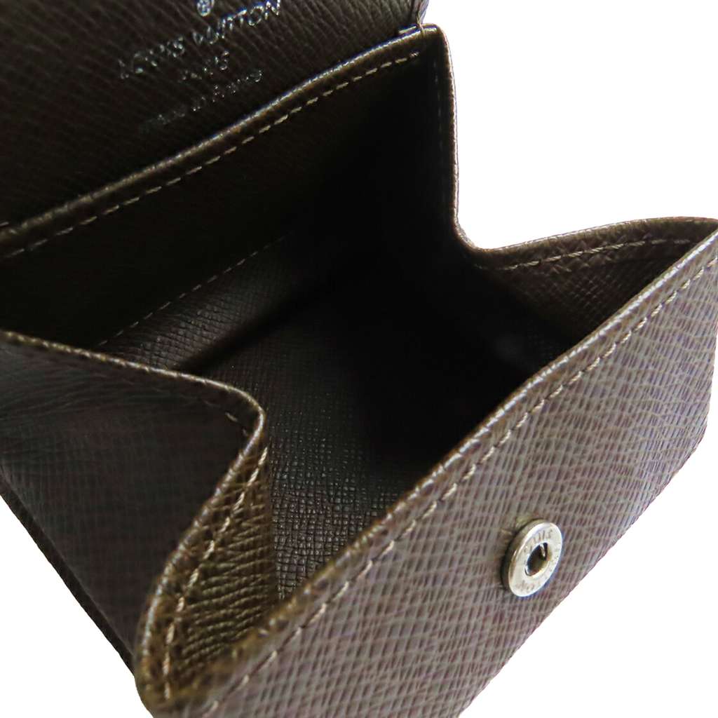 Louis Vuitton Taiga Porte Monnaie Boite Coin Case Brown Leather Good condition - Model View