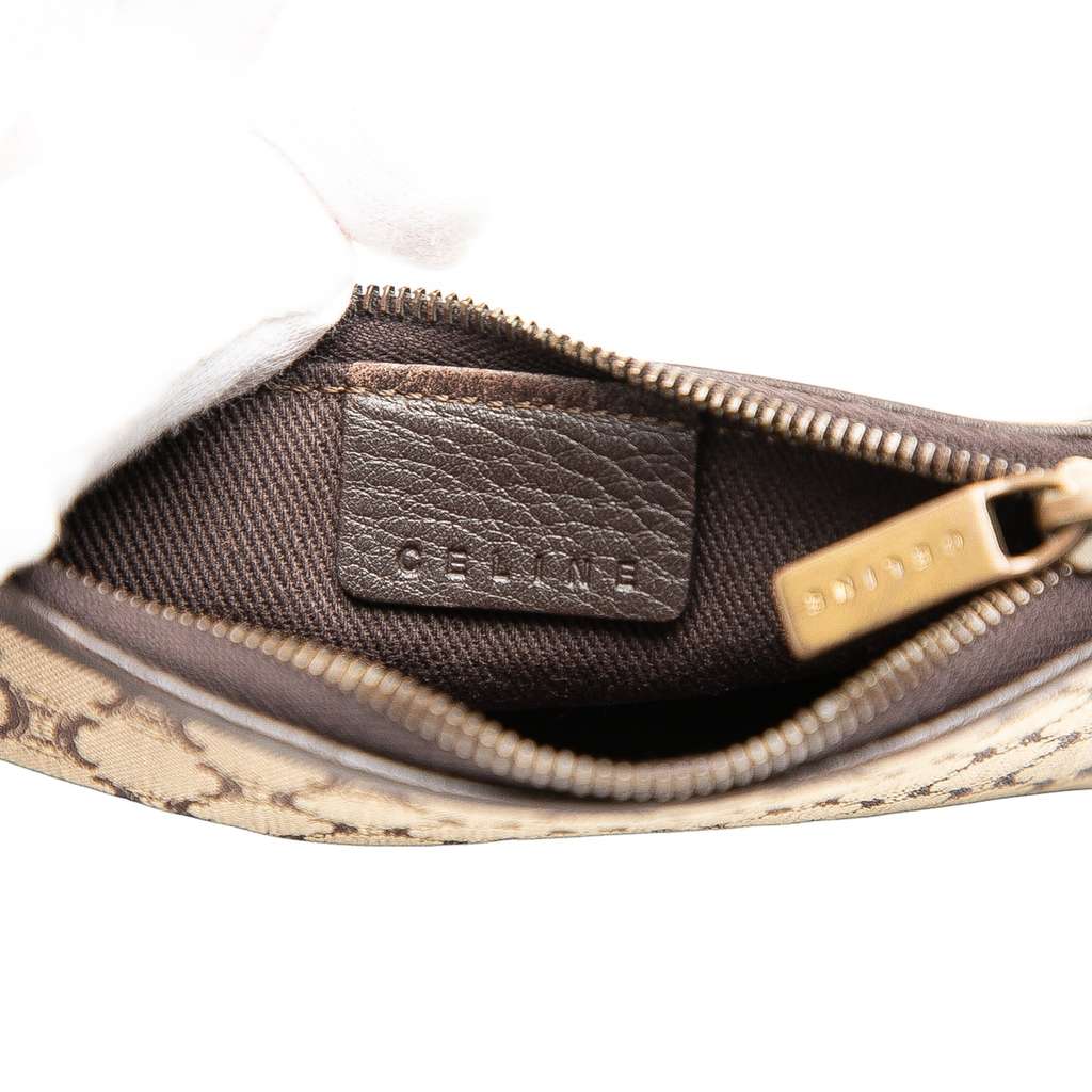 Celine Macadam Canvas Coin Pouch Beige Good condition - Box View