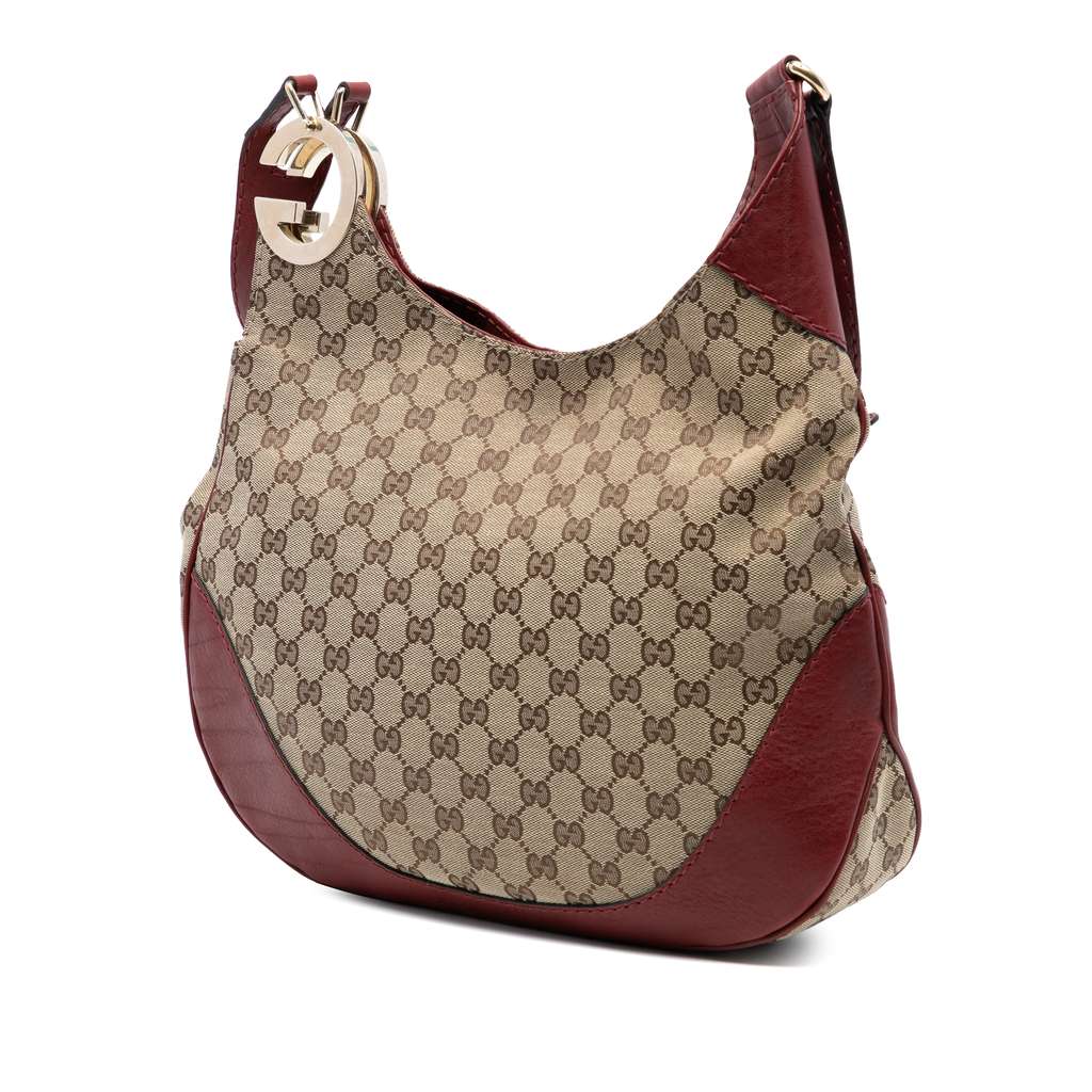 Gucci GG Canvas Charlotte Crossbody Beige Fair condition - Back View