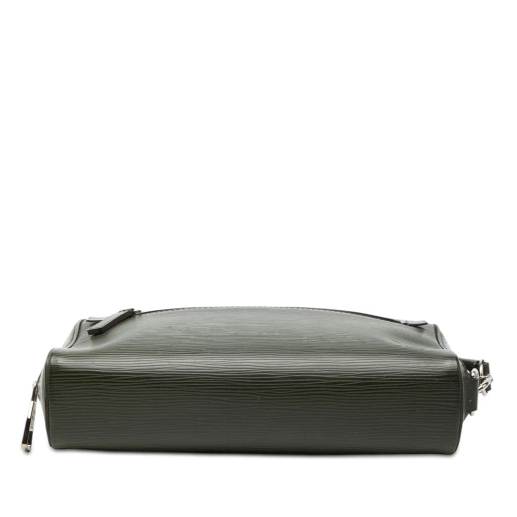 Louis Vuitton Epi Neo Hoche Clutch Green Leather Good condition - Inside View