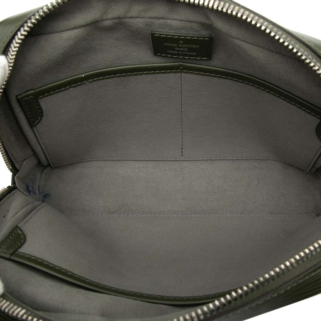 Louis Vuitton Epi Neo Hoche Clutch Green Leather Good condition - Model View