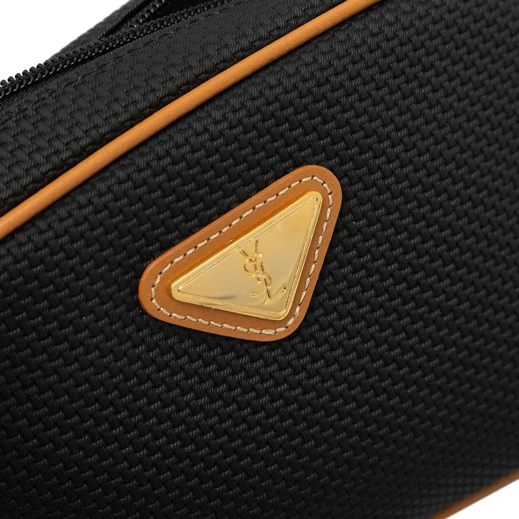 Saint Laurent Coated Canvas Pouch Black Canvas Very good - Box View