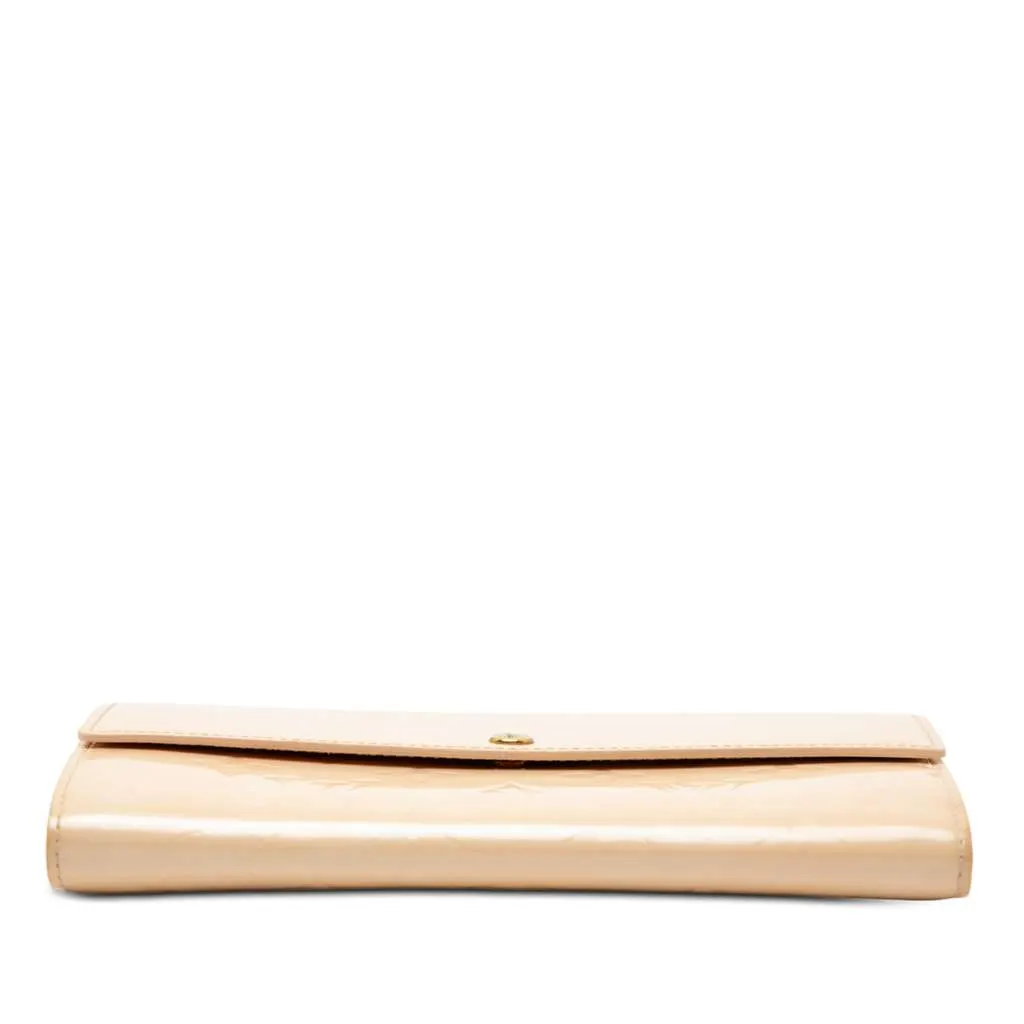 Louis Vuitton Monogram Vernis Sarah Wallet Beige Leather Very good - Inside View