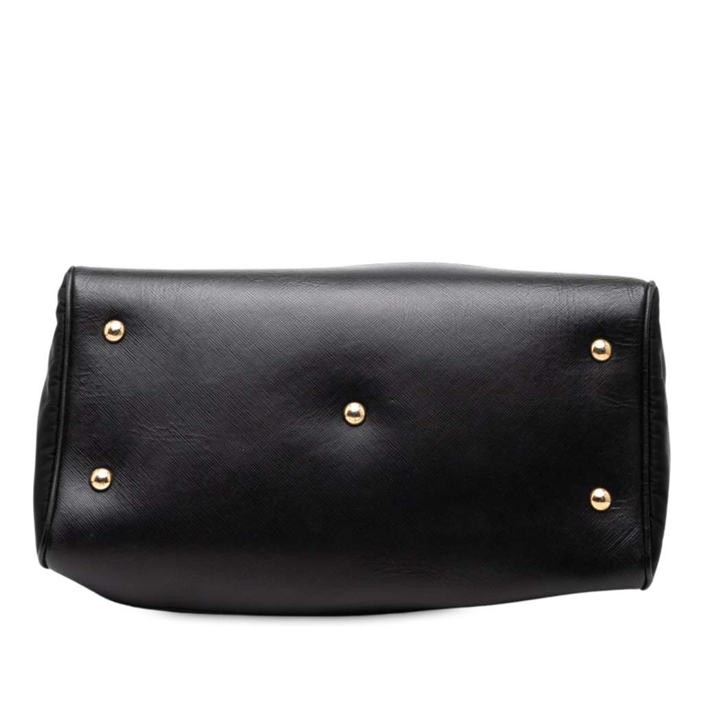 Salvatore Ferragamo Nylon Gancini Satchel Black Good condition - Inside View