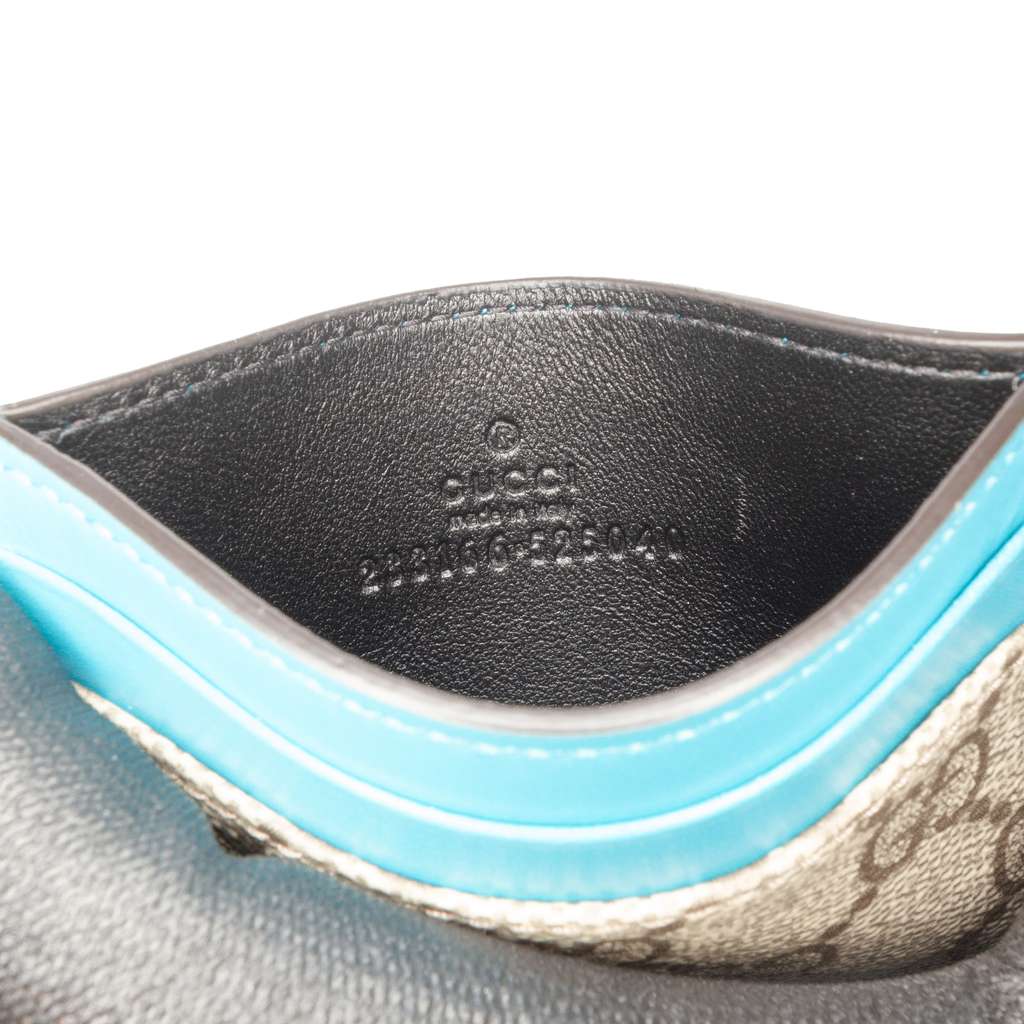 Gucci GG Supreme Card Holder Beige Very good condition - Box View