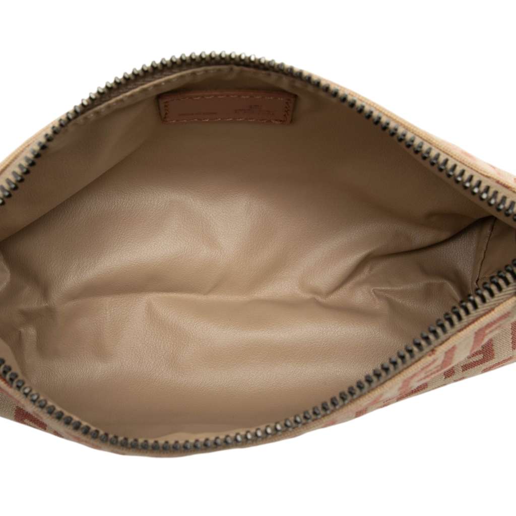 Fendi Zucchino Canvas Pouch Brown Canvas Very good condition - Model View