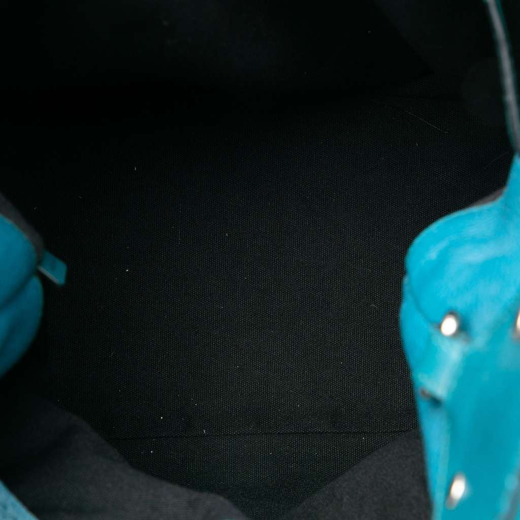 Burberry Mega Check Canvas Camouflage Susanna Tassel Bucket Bag Brown Canvas Good condition - Model View