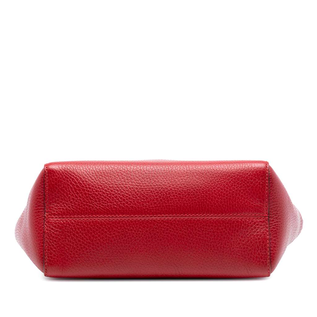 Gucci Mini Leather Swing Satchel Red Leather Good condition - Inside View