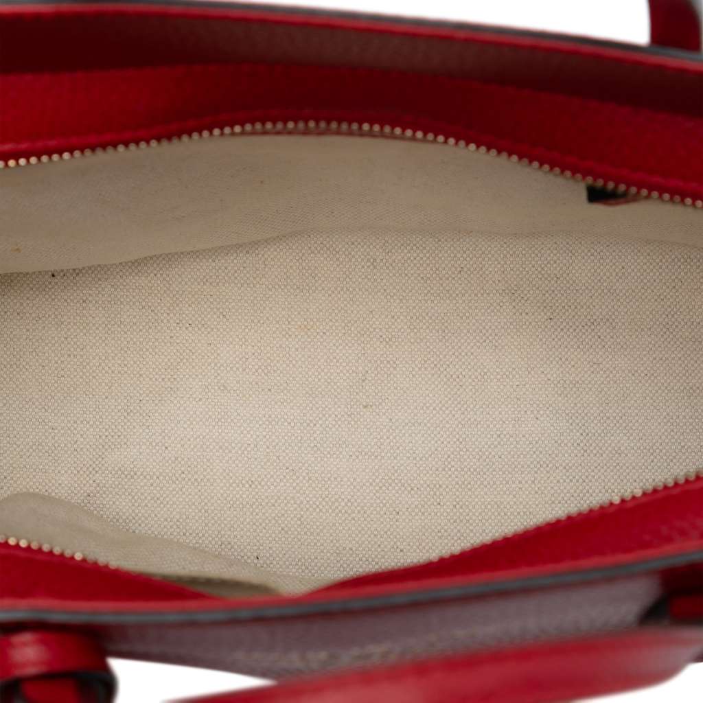 Gucci Mini Leather Swing Satchel Red Leather Good condition - Model View