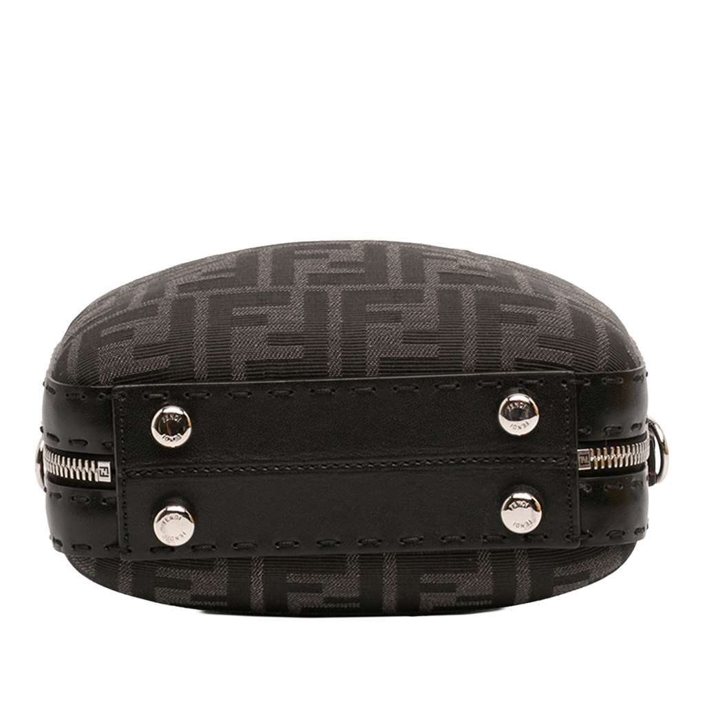 Fendi Mini Zucca Canvas Suitcase Bag Black Canvas Good condition - Inside View