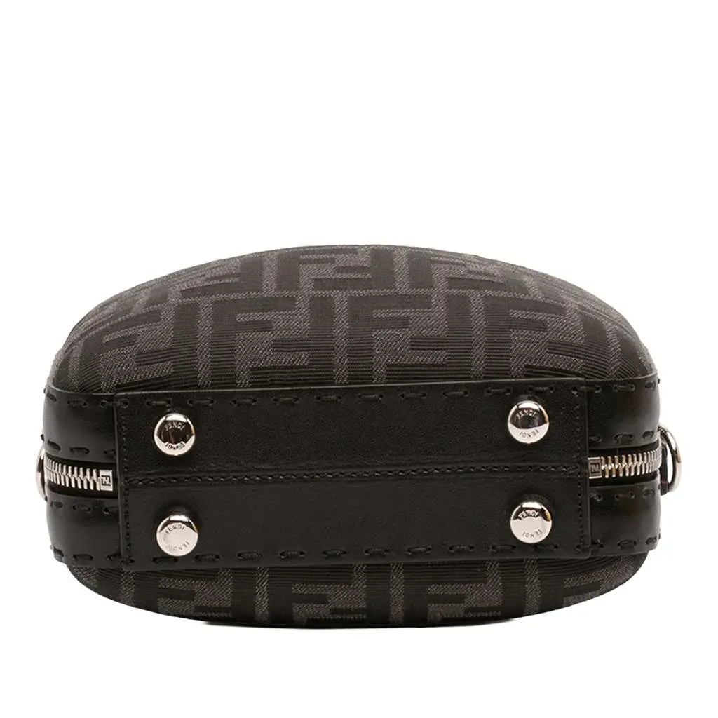 Fendi Mini Zucca Canvas Suitcase Bag Black Canvas Very good - Inside View