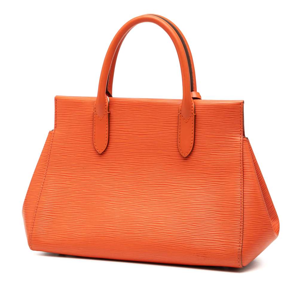 Louis Vuitton Epi Marly MM Orange Leather Good condition - Back View