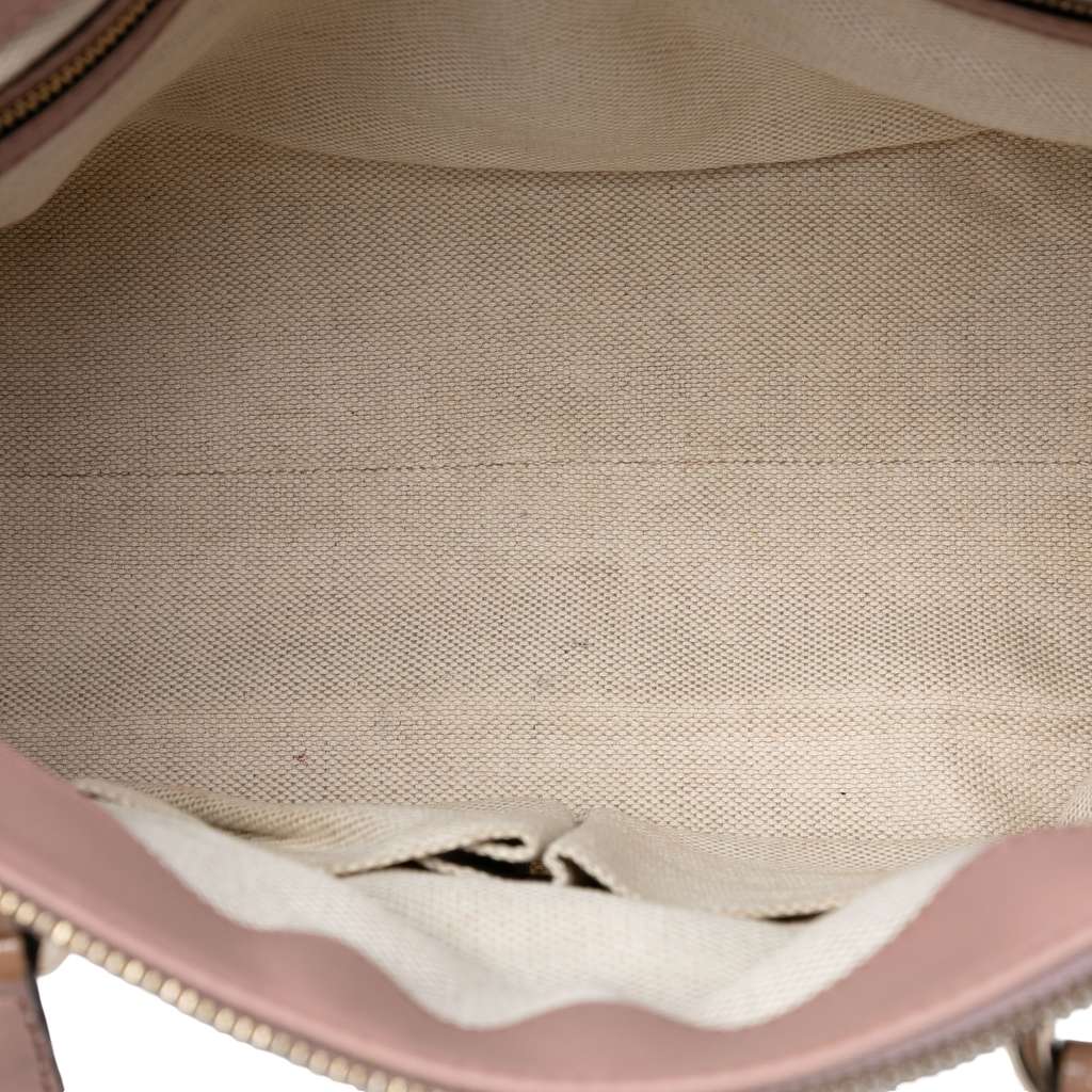 Gucci Small Patent Soho Working Satchel Beige Leather Good condition - Model View