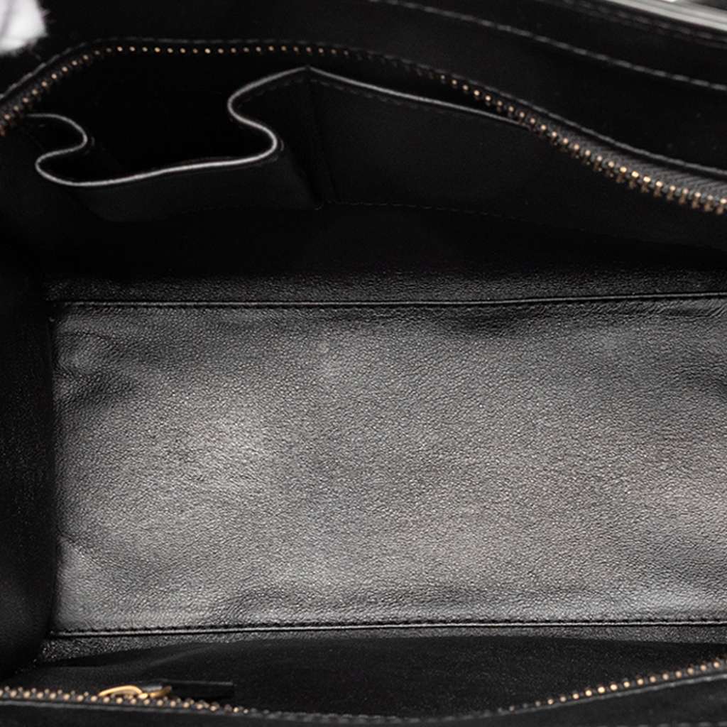 Celine Micro Tricolor Leather Luggage Tote Yellow Leather Good condition - Model View