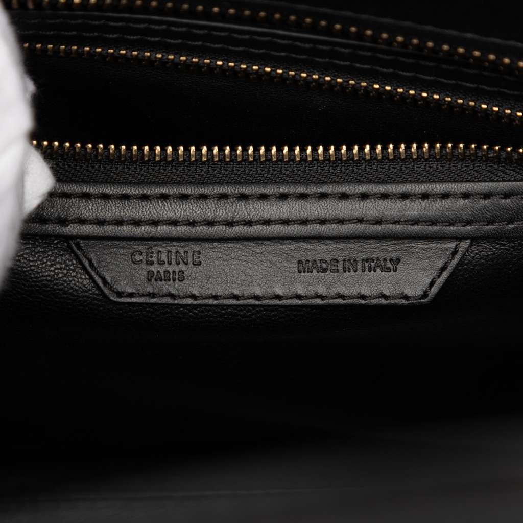 Celine Micro Tricolor Leather Luggage Tote Yellow Leather Good condition - Box View