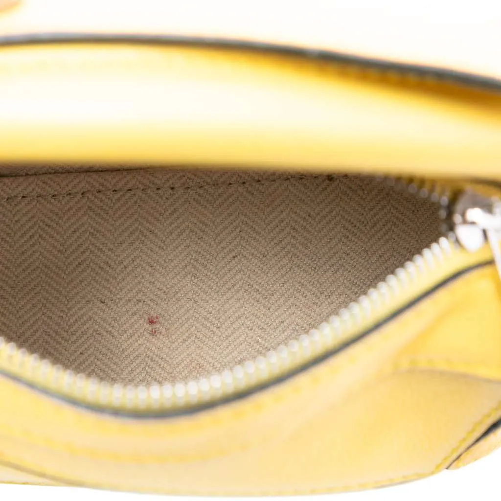 Loewe Nano Calfskin Puzzle Satchel Yellow Leather Very good - Model View