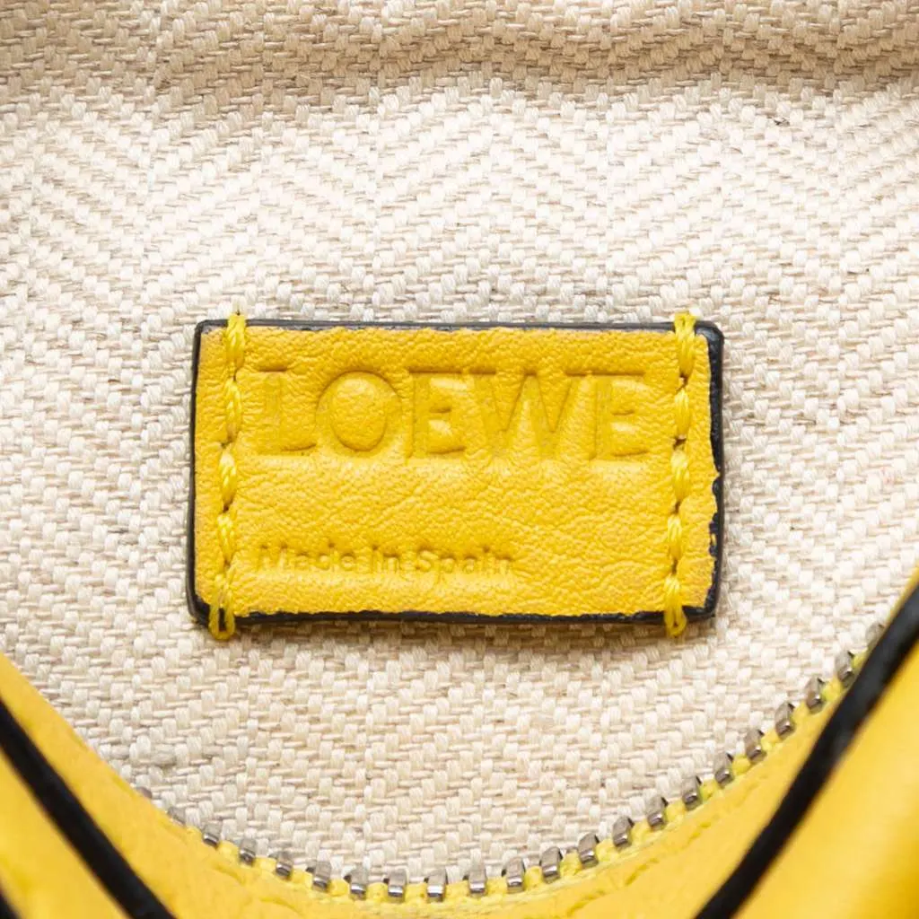 Loewe Nano Calfskin Puzzle Satchel Yellow Leather Very good - Box View