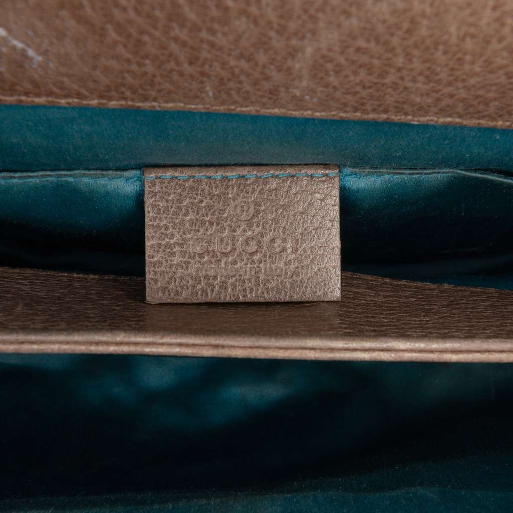 Gucci Small GG Supreme Web Ophidia Chain Crossbody Beige Fair condition - Box View