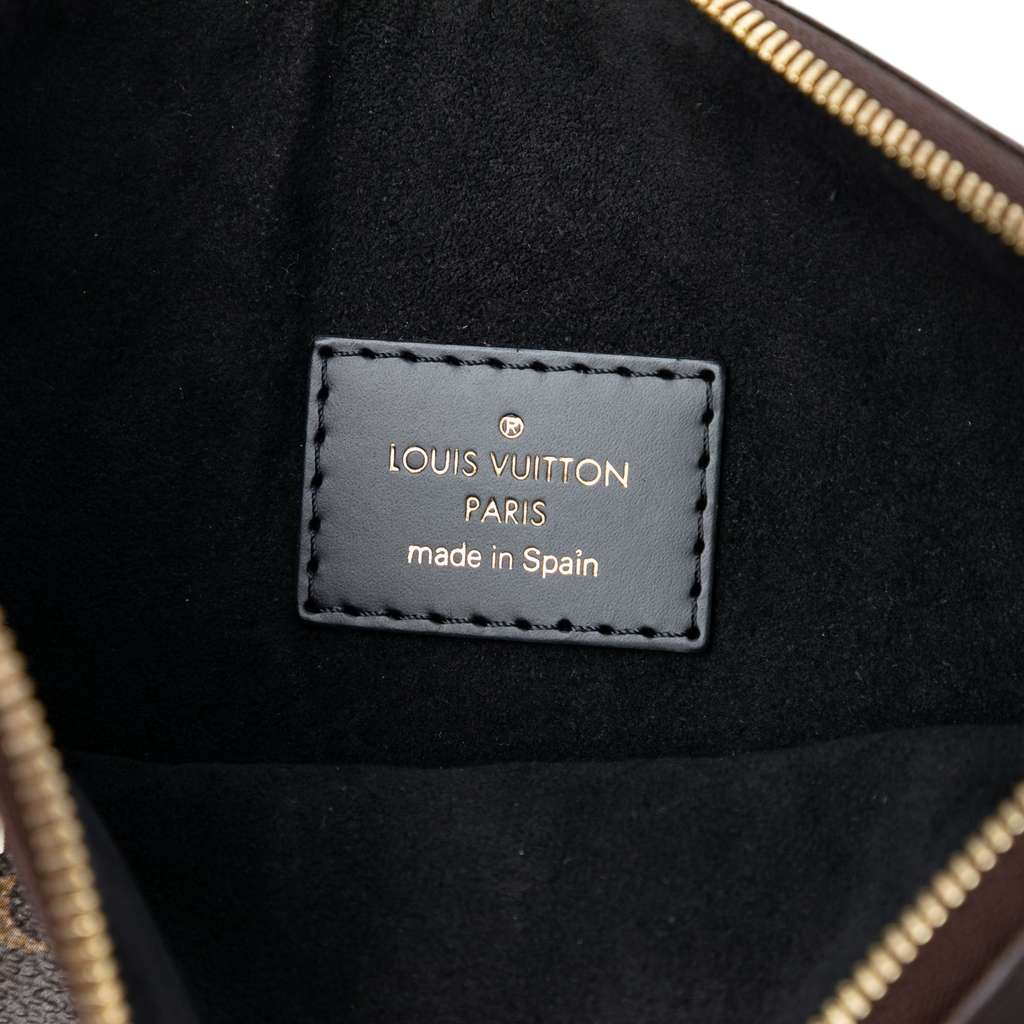 Louis Vuitton Monogram Patches City Pouch Brown Good condition - Box View