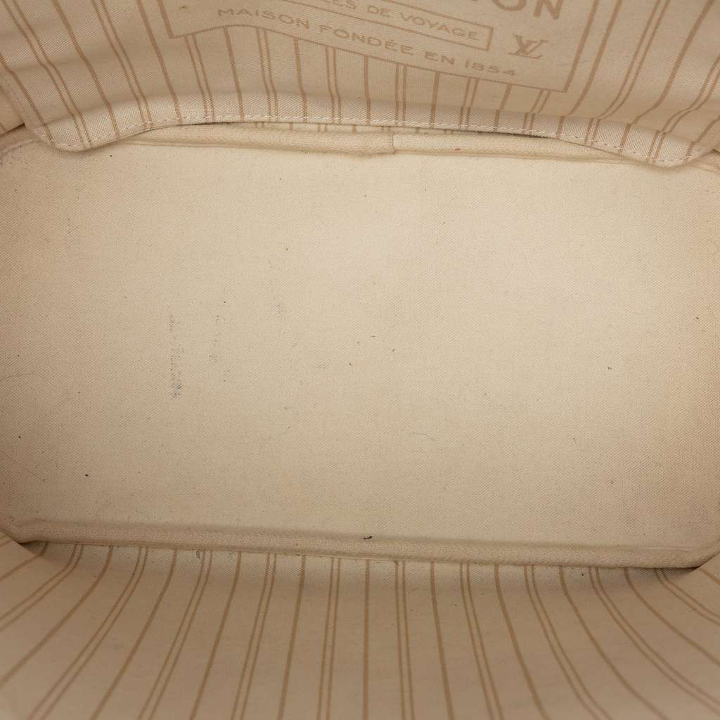 Louis Vuitton Damier Azur Neverfull MM White Good condition - Model View