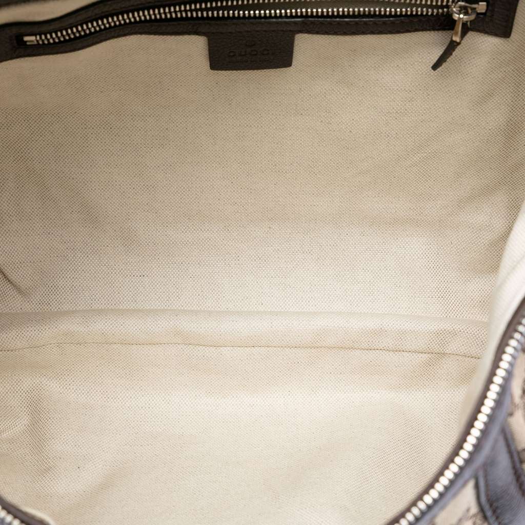 Gucci GG Canvas Techno Horsebit Hobo Beige Good condition - Model View