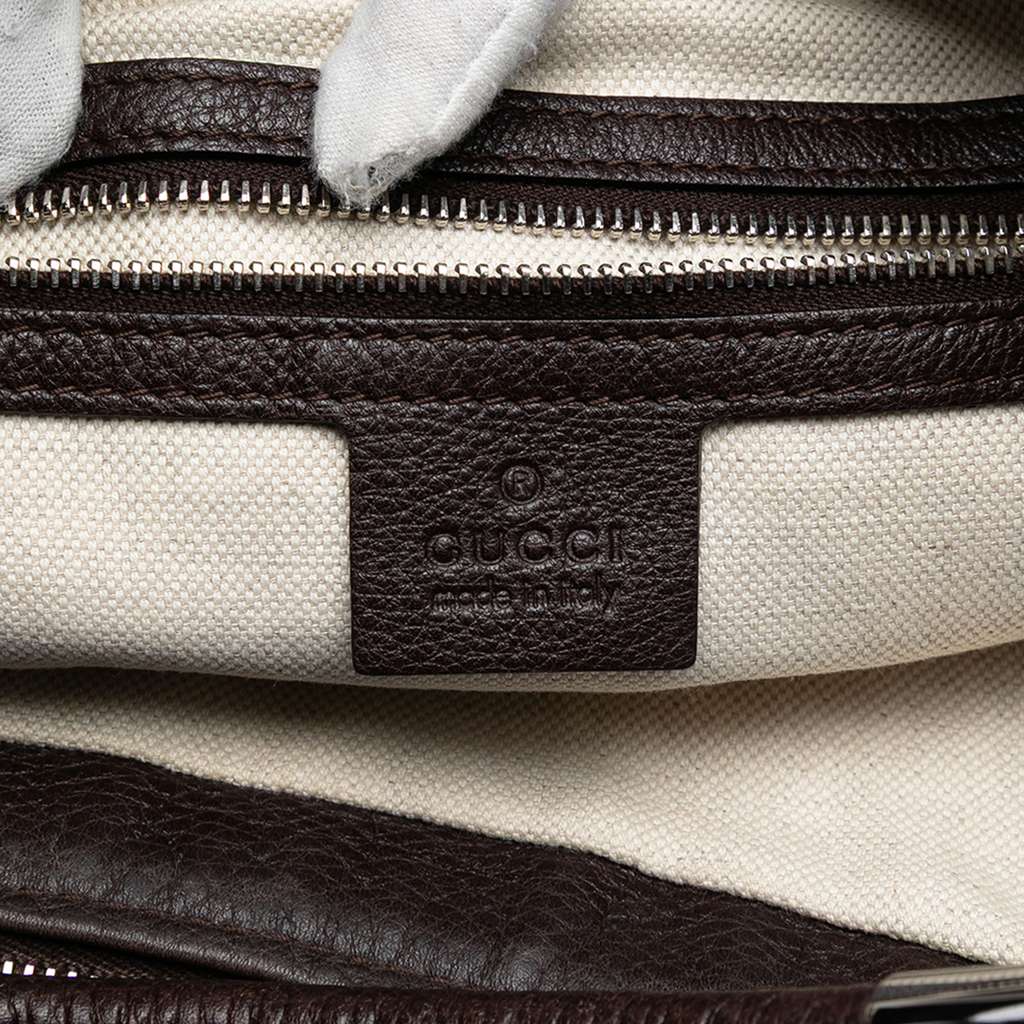 Gucci GG Canvas Techno Horsebit Hobo Beige Good condition - Box View