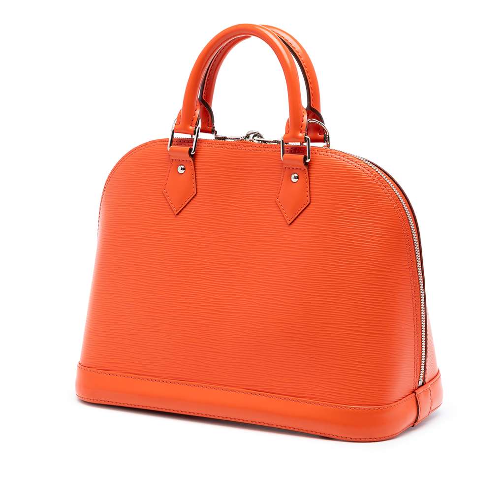 Louis Vuitton Epi Alma PM Orange Leather Good condition - Back View