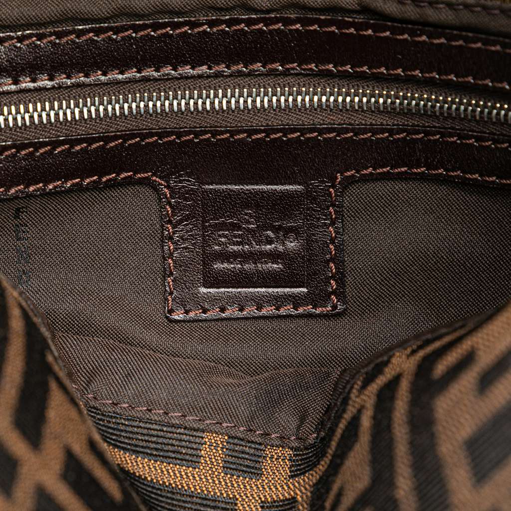 Fendi Zucca Canvas Double Flap Mamma Brown Canvas Good condition - Box View